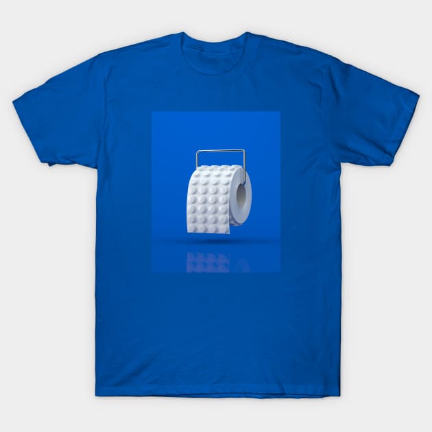 Lego toilet paper T-Shirt by jaimesanchez